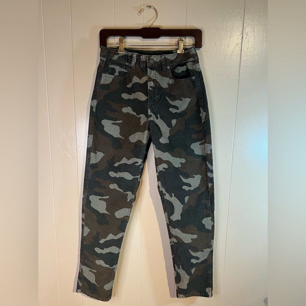 American Eagle Corduroy Camo Mom Jeans